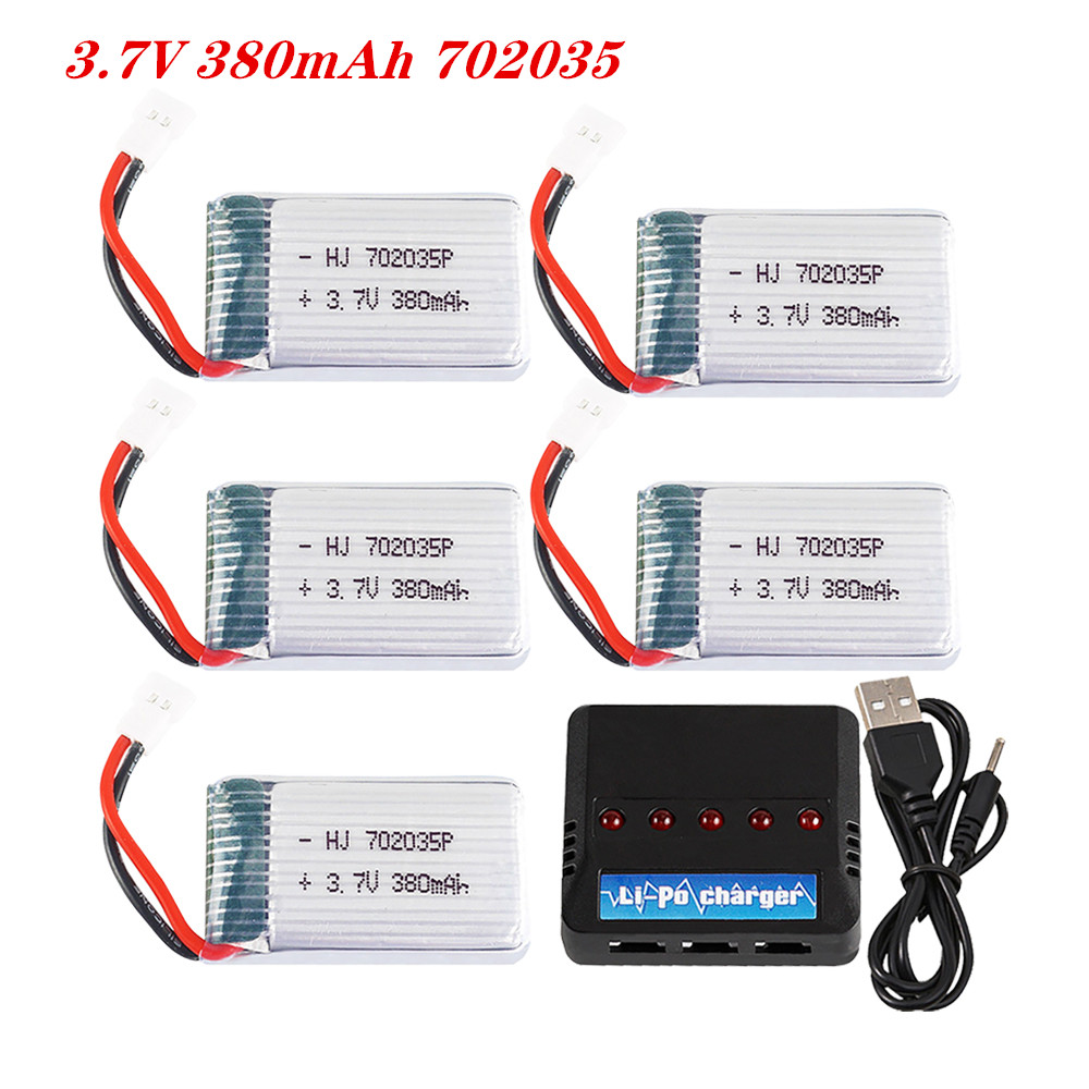 Drone Gimbal 2 Axis - 3.7v 380mah 702035 lipo bateria recarregável