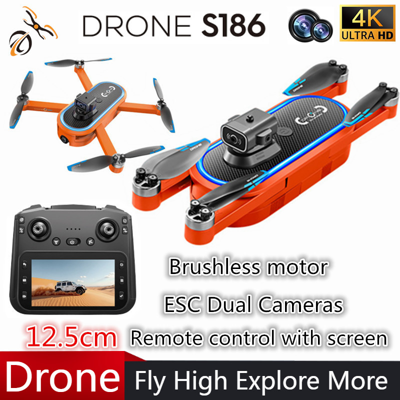 2025 s186 drone profissional 4 - Drone Gimbal Brushless avaliação e preço