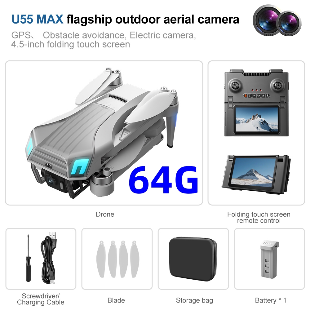 Drone GPS Profissional NCZOBOE - Drone Gimbal 2 Axis avaliação e preço