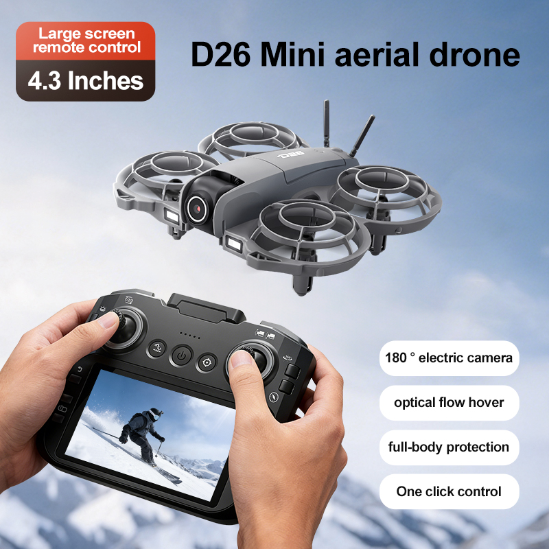 Drone D26 4K Aéreo HD 180 °    - Drone Gimbal Brushless avaliação e preço