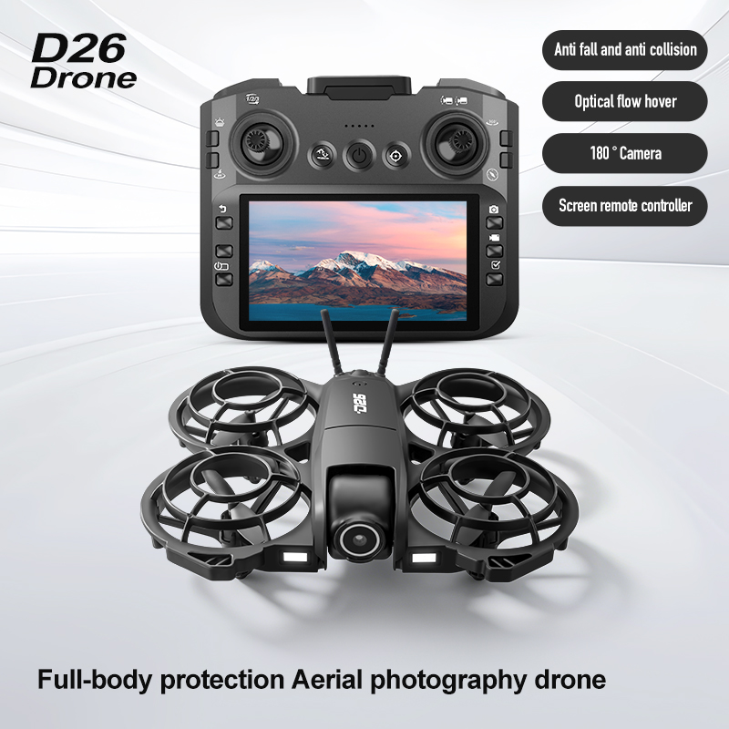 Drone D26 4K Aéreo HD 180 °    - Drone Gimbal Brushless avaliação e preço