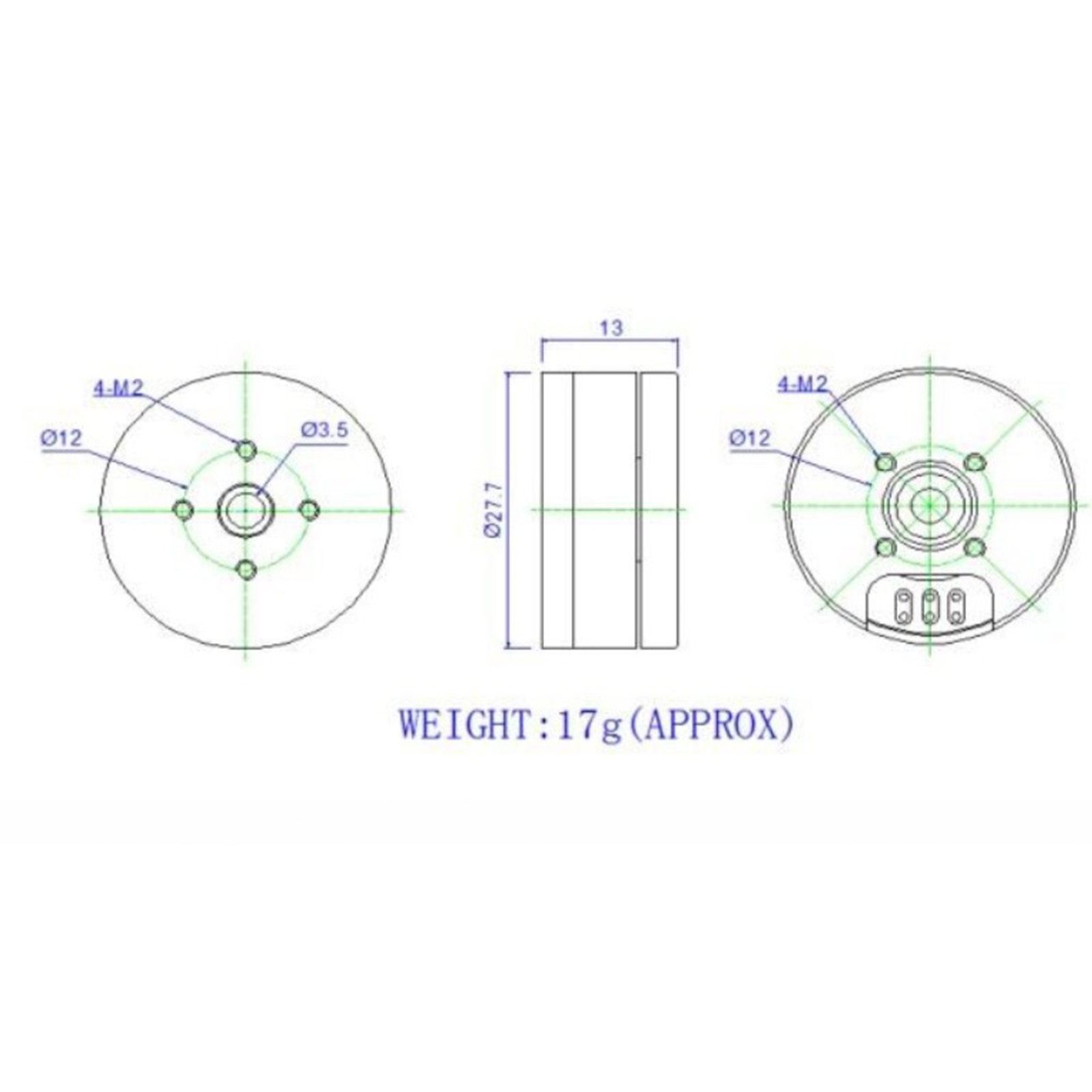 ZuruKin 2204 Motor Gimbal Brus - Drone Gimbal For Gopro avaliação e preço