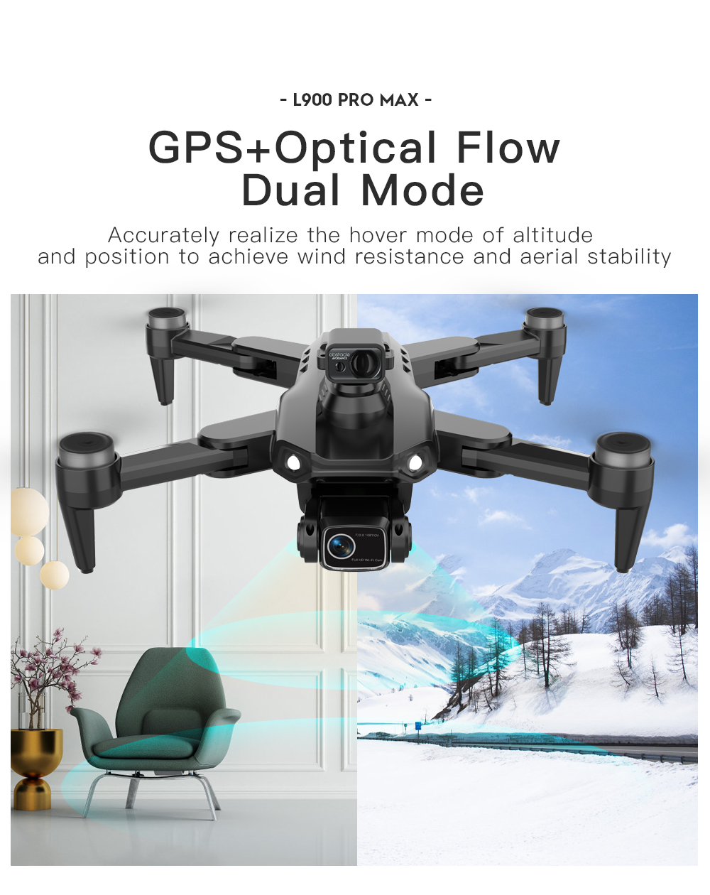 Lyrc l900 pro max laser evitar - Drone Gimbal 2 Axis avaliação e preço