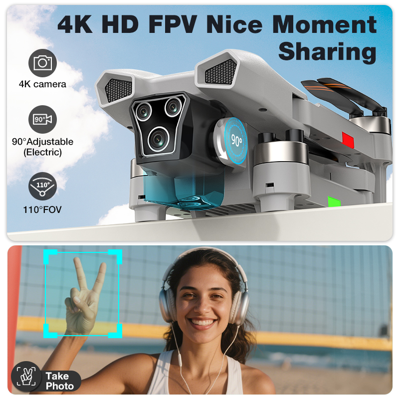NOVO Drone L017 Pro Brushless  - Drone Gimbal 2 Axis avaliação e preço
