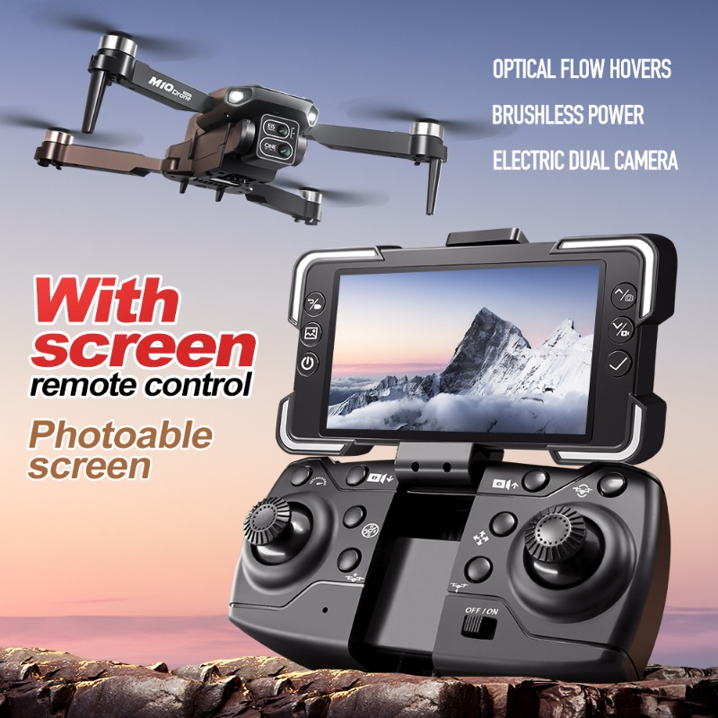 Drone com Câmera M10, Controle - Drone Gimbal Brushless avaliação e preço