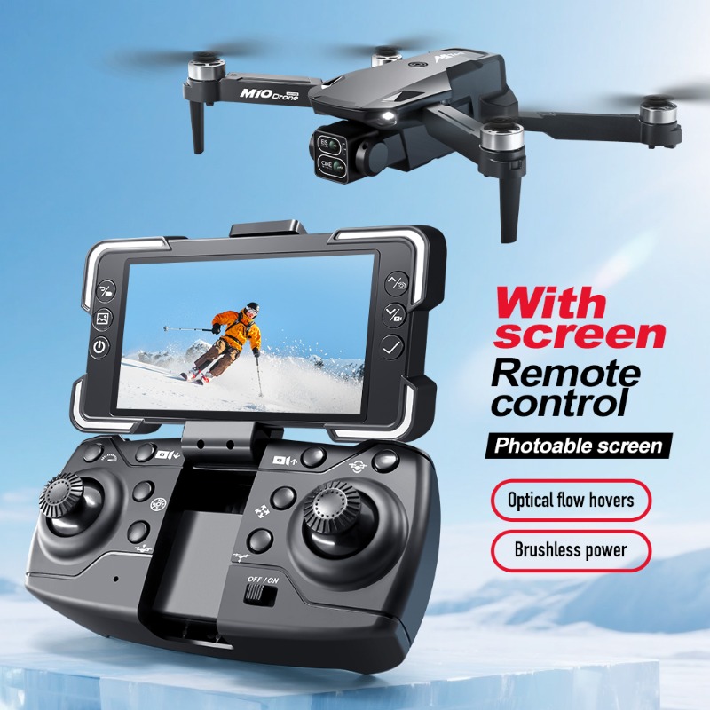 Drone com Câmera M10, Controle - Drone Gimbal Brushless avaliação e preço