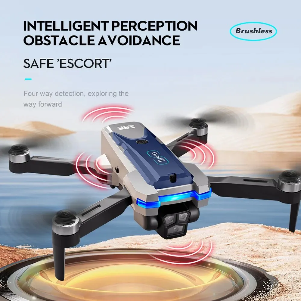 Dobrável RC S8S GPS Drone, 5G  - Drone Gimbal Brushless avaliação e preço