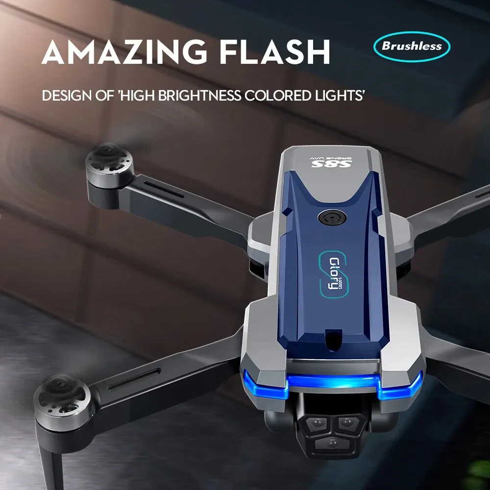 Dobrável RC S8S GPS Drone, 5G  - Drone Gimbal Brushless avaliação e preço